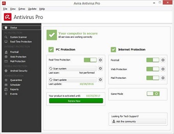 521789-avira-antivirus-pro-2017-main-window 521789-avira-antivirus-pro-2017-main-window